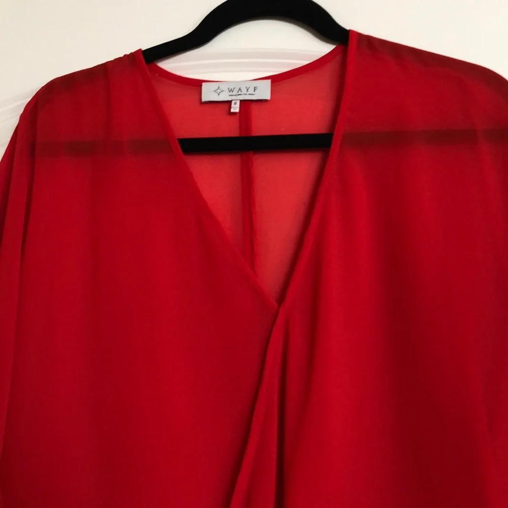 WAYF Sheer Blouse - Picture 2 of 4